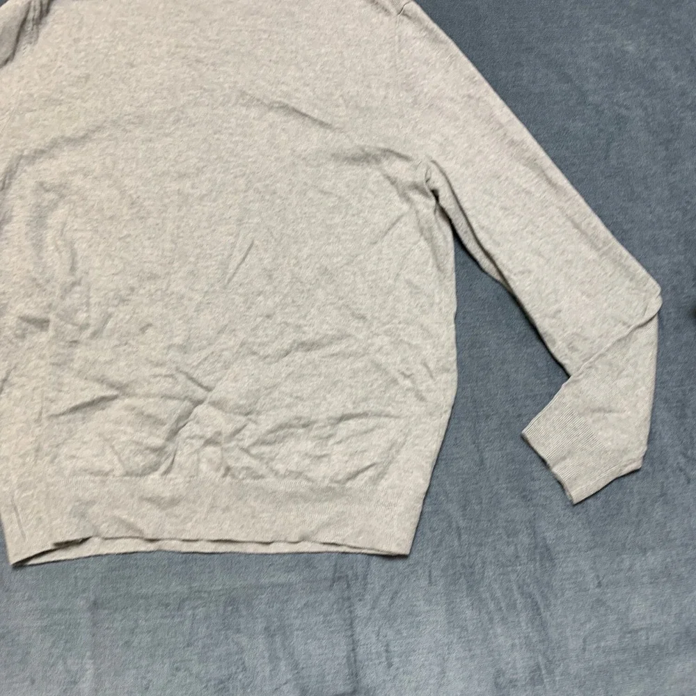 Banana Republic Premium Luxe Yarn Sweater Mens Large Heather Gray Long Sleeve